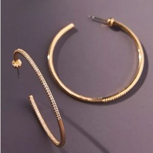 NWT Pave open hopper earrings